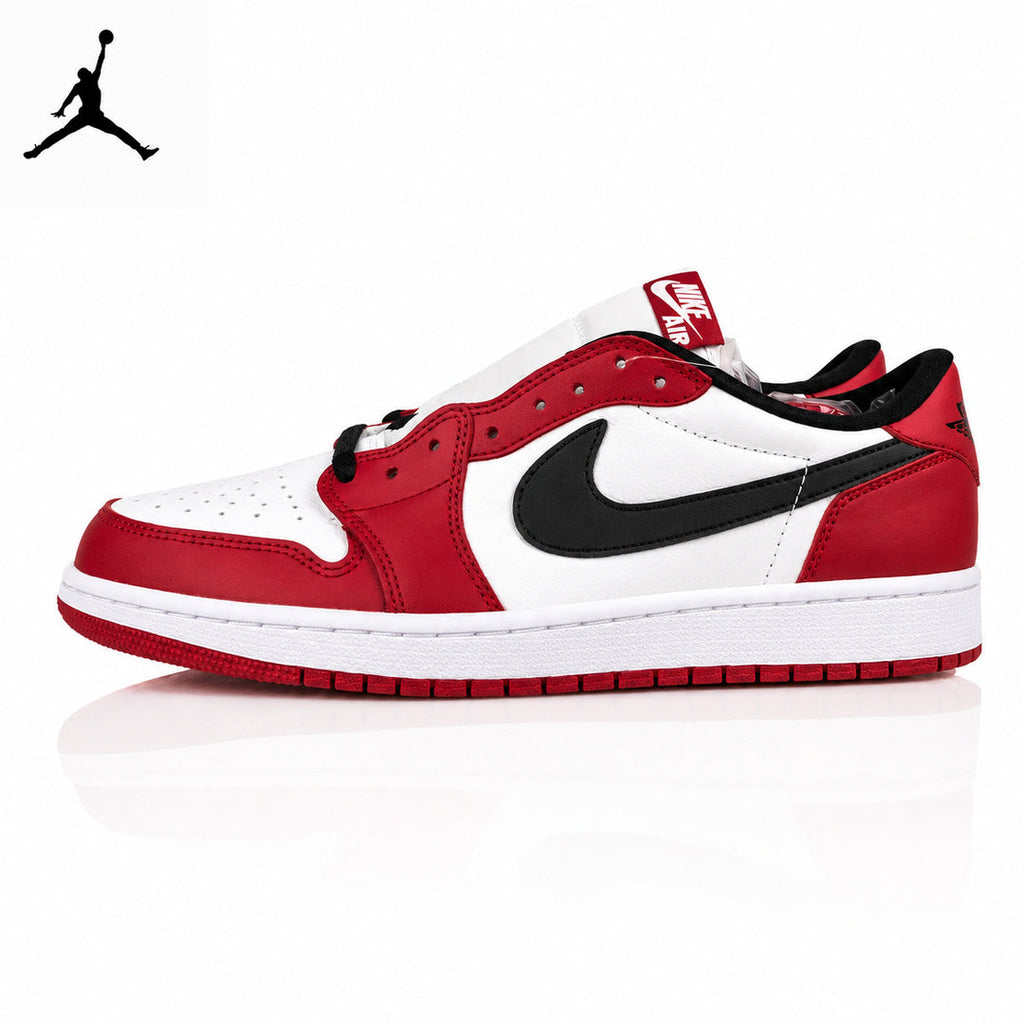 Air Jordan 1 Low White/Red Chicago 705329-600 Unisex Sneakers