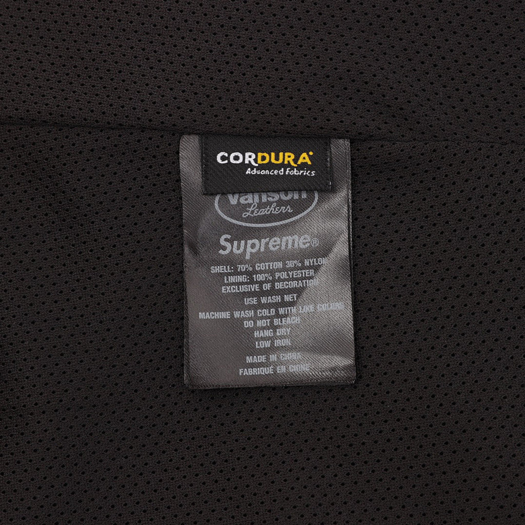 Supreme x Vanson Leathers Cordura Cotton Jacket (Black)