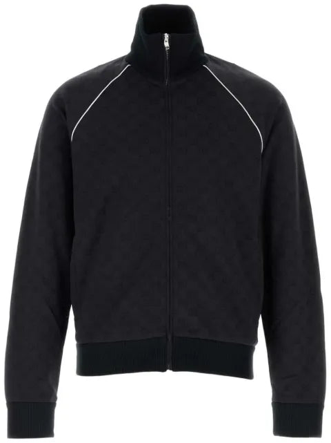 Gucci GG nylon and jersey zip jacket