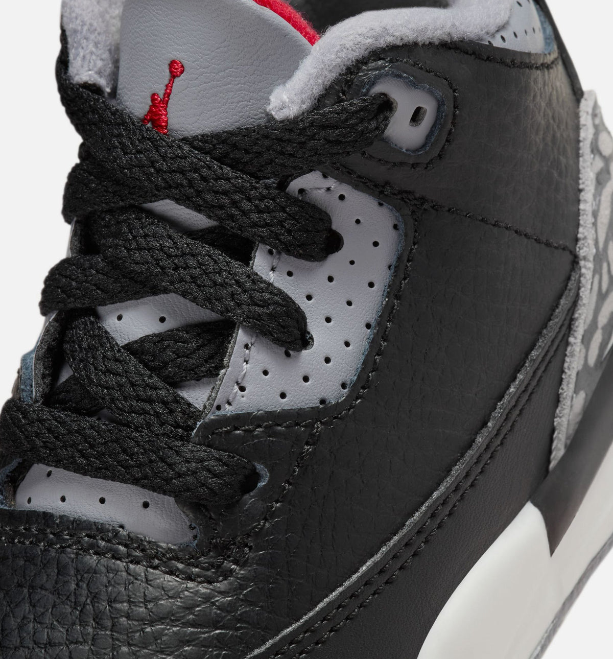 Air Jordan 3 Retro Black Cement Infant & Toddler Lifestyle Shoe - Black/Fire Red/Cement Grey/Summit White