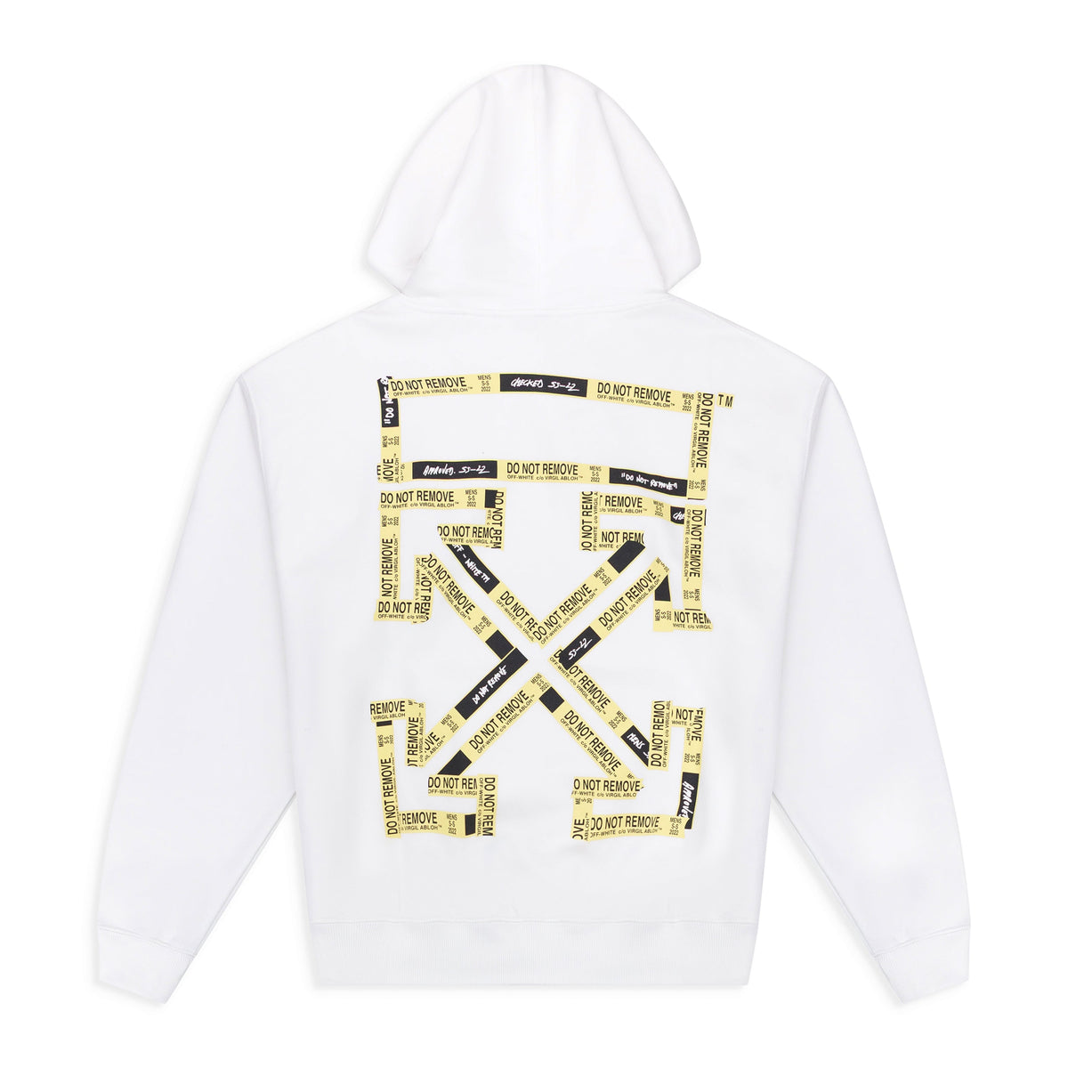 White Tape Arrow Hoodie