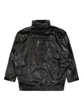 Doublet panelled leather jacket