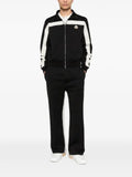 Moncler topstitched turtleneck zip-up sweatshirt