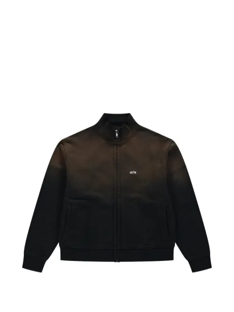 Arte Antwerp gradient-effect zip-up sweatshirt