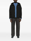 Stone Island logo-patch hooded jacket