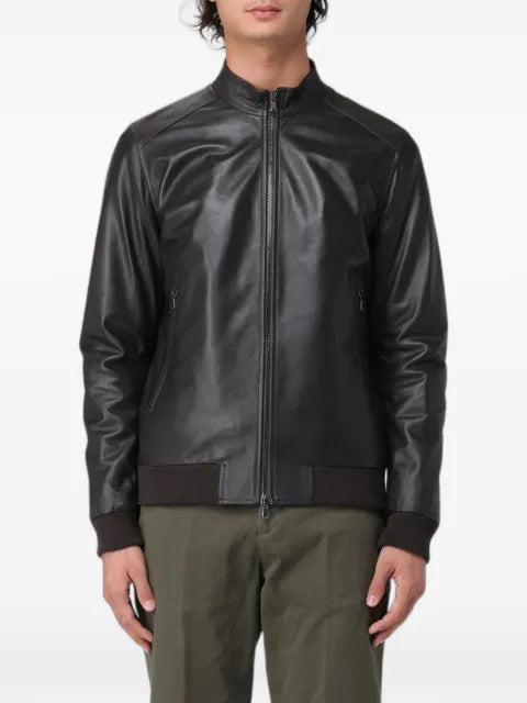 XC leather bomber jacket