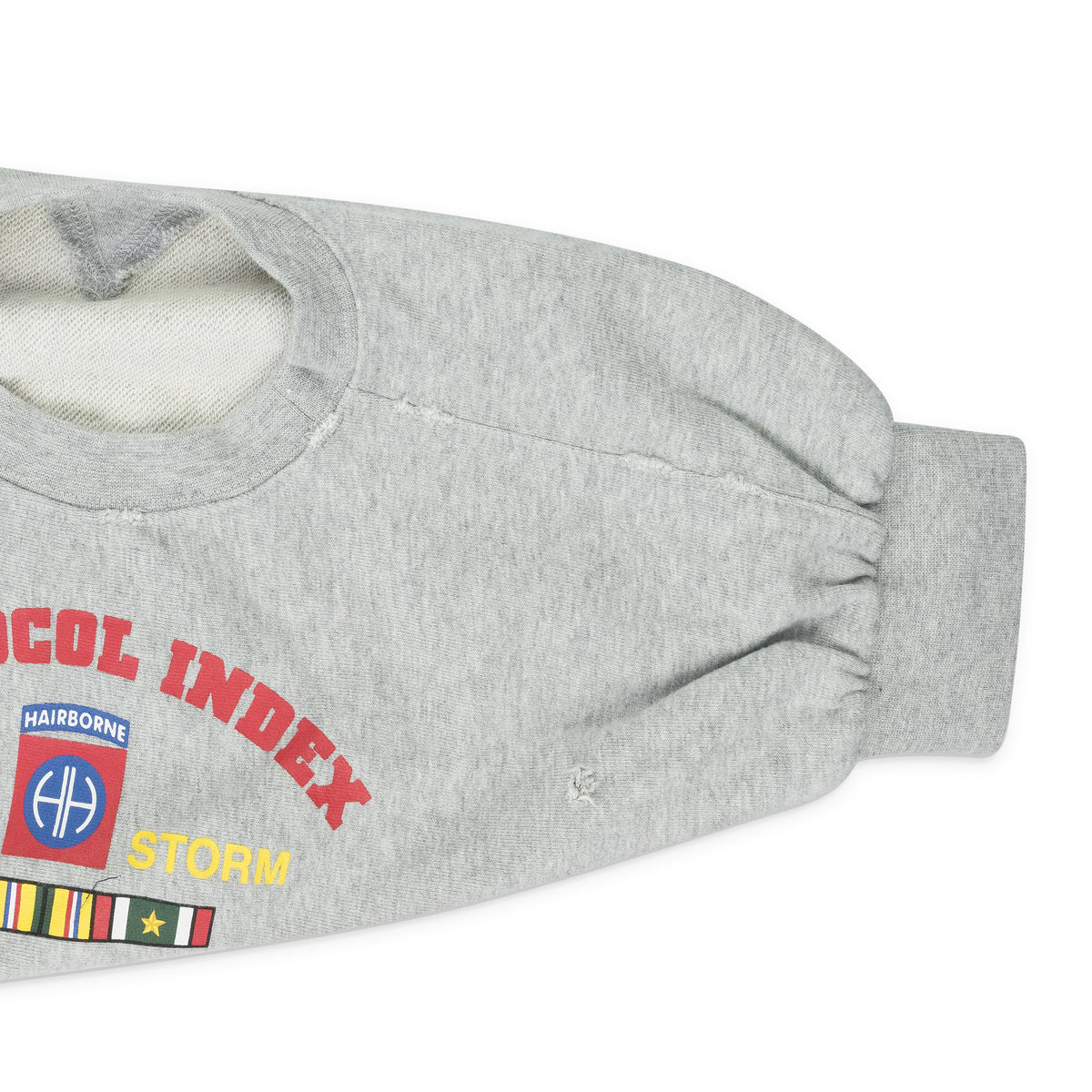 Melange Grey Reconstructed Zip Hoodie