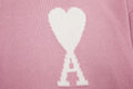 HEART SWEATER ROSE (UNISEX)