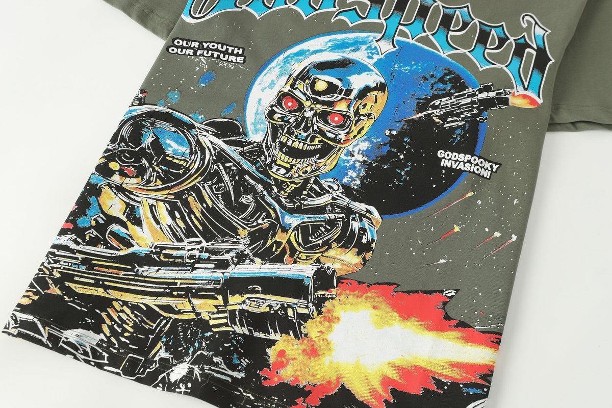 Godspeed Robot Space Graphic T-Shirt