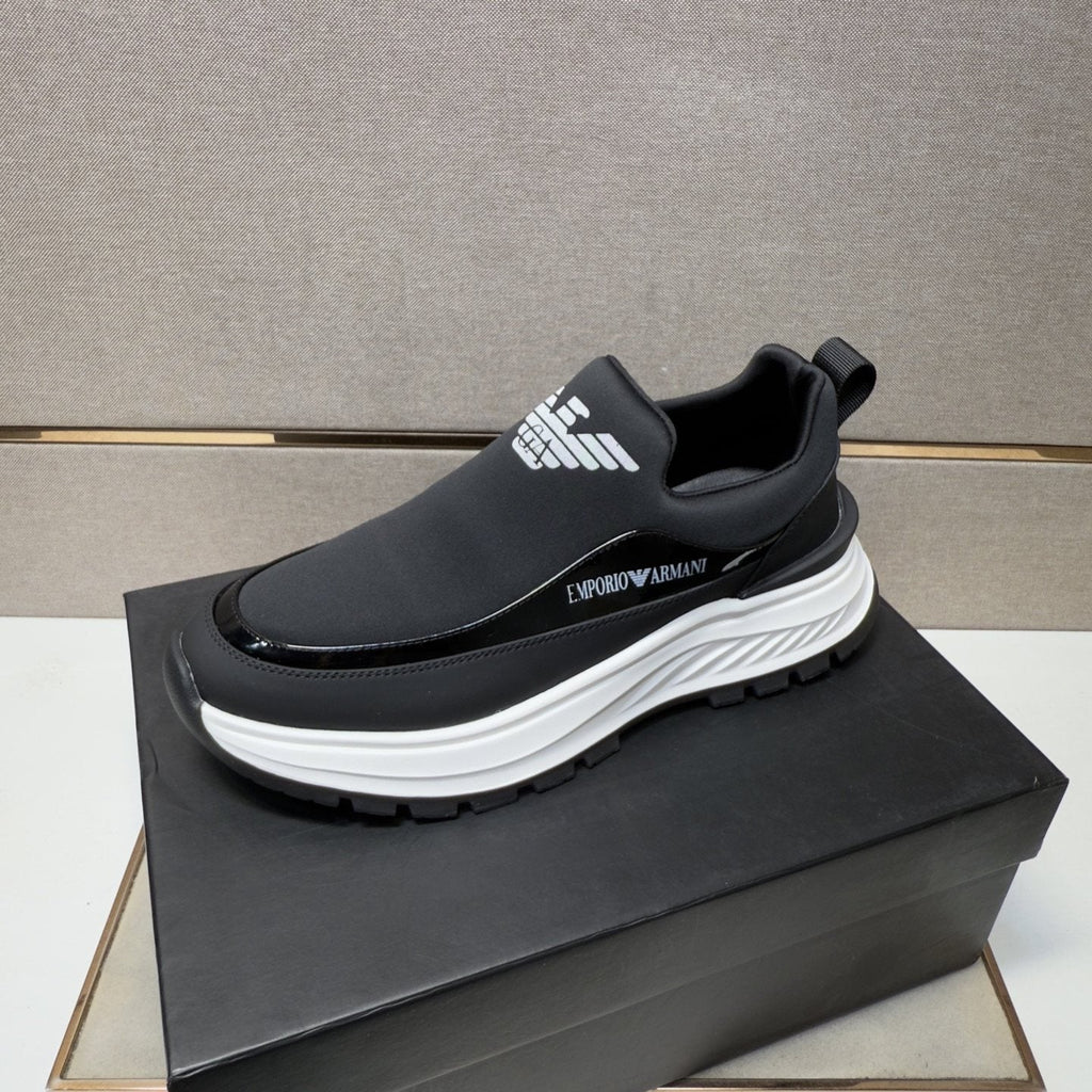 Armani Chunky Sole Slip-On Sneakers